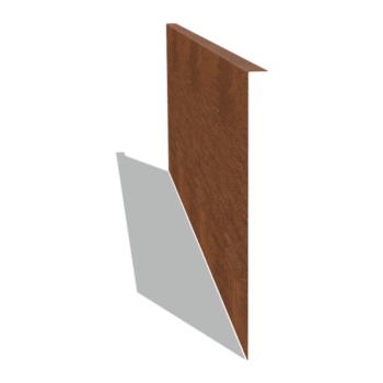 Trávnikové obruby z cortenovej ocele šikmé 45 cm (dĺžka 150 cm)
