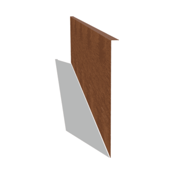 Trávnikové obruby z cortenovej ocele šikmé 45 cm (dĺžka 240 cm)