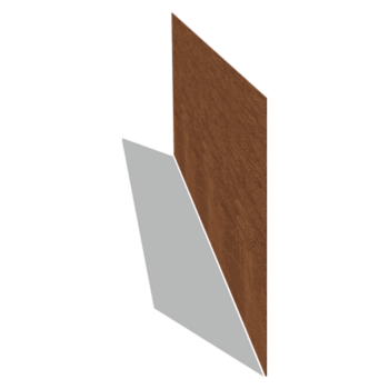 Trávnikové obruby z cortenovej ocele rovné 37,5 cm (dĺžka 150 cm)