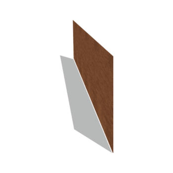 Trávnikové obruby z cortenovej ocele rovné 37,5 cm (dĺžka 240 cm)