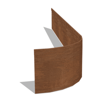 Trávnikové obruby z cortenovej ocele sploštené FLEX 23 cm (dĺžka 150 cm)