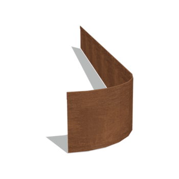 Trávnikové obruby z cortenovej ocele sploštené FLEX 23 cm (dĺžka 240 cm)