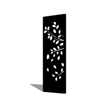 Práškom lakovaný oceľový panel strom časť 1 60 x 6 x 190 cm