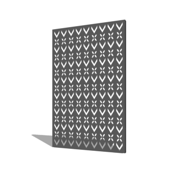 Práškom lakovaný oceľový panel strešný motív kompozícia 1 120 x 6 x 190 cm
