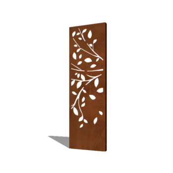 Panel z cortenovej ocele strom časť 2 60 x 6 x 190 cm