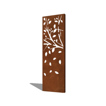 Panel z cortenovej ocele strom časť 3 60 x 6 x 190 cm