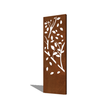 Panel z cortenovej ocele strom časť 4 60 x 6 x 190 cm
