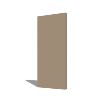 Práškom lakovaný oceľový panel základňa 80 x 6 x 190 cm