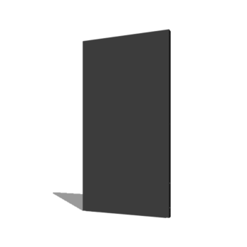 Práškom lakovaný oceľový panel základňa 100 x 6 x 190 cm
