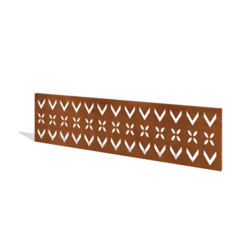 Plot z cortenovej ocele H panel V 180 x 47,5 cm