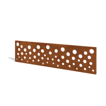 Plot z cortenovej ocele H panel B 180 x 47,5 cm