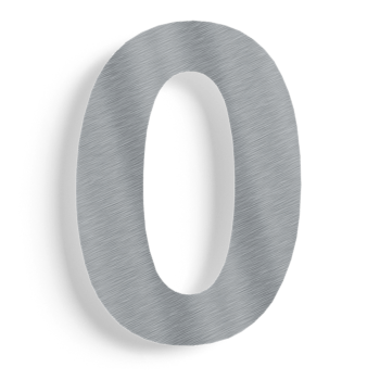 Domové číslo z nehrdzavejúcej ocele 0 - 50 cm