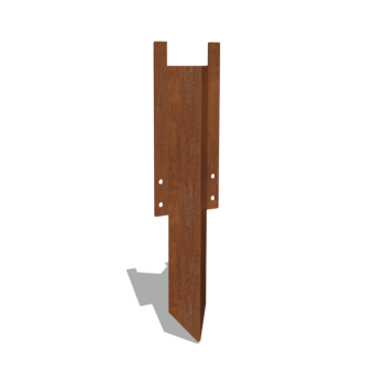 Nosný kolík stredný cortenová oceľ 22 - 25 cm