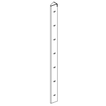 Rohový diel cortenová oceľ 30° 70 cm