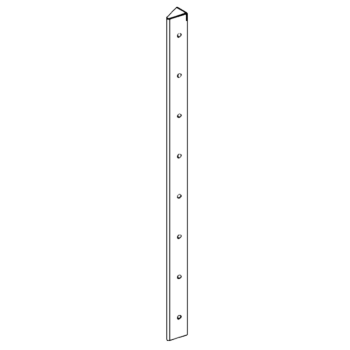 Rohový diel cortenová oceľ 30° 80 cm