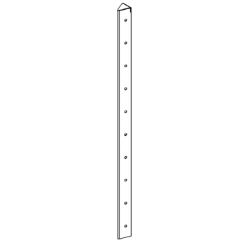 Rohový diel cortenová oceľ 45° 100 cm