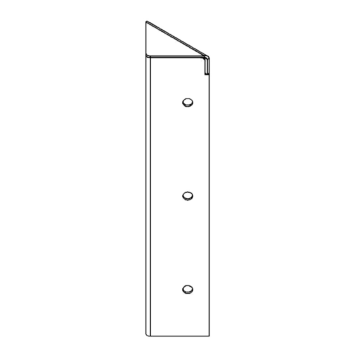Rohový diel cortenová oceľ 90° 30 cm