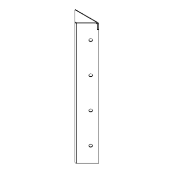 Rohový diel cortenová oceľ 90° 40 cm