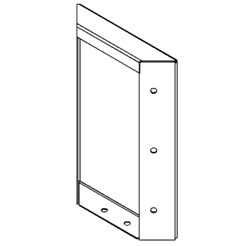 Panel z cortenovej ocele 30 x 20 cm