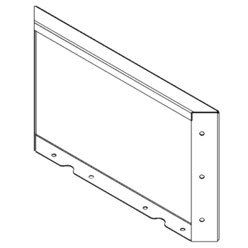 Panel z cortenovej ocele 30 x 50 cm