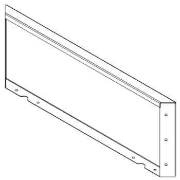 Panel z cortenovej ocele 30 x 80 cm