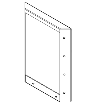 Panel z cortenovej ocele 40 x 30 cm