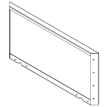 Panel z cortenovej ocele 40 x 80 cm