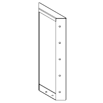 Panel z cortenovej ocele 50 x 20 cm