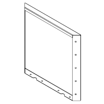 Panel z cortenovej ocele 50 x 50 cm