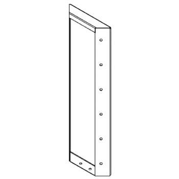 Panel z cortenovej ocele 60 x 20 cm