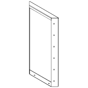 Panel z cortenovej ocele 60 x 30 cm