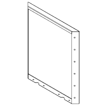 Panel z cortenovej ocele 60 x 50 cm