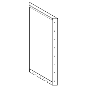 Panel z cortenovej ocele 80 x 40 cm
