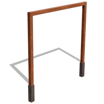 Pergola z cortenovej ocele rovné 300 cm