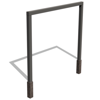 Práškom lakovaná oceľová pergola rovné 300 cm