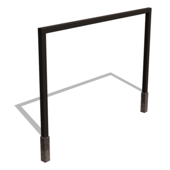 Práškom lakovaná oceľová pergola rovné 400 cm