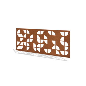 Ozdobný plot z cortenovej ocele G 149 x 60 cm