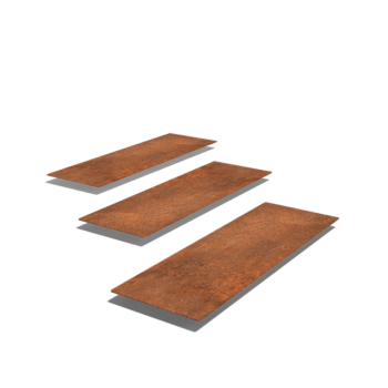 Nášľapný kameň z cortenovej ocele Obdĺžnik 75 x 25 cm