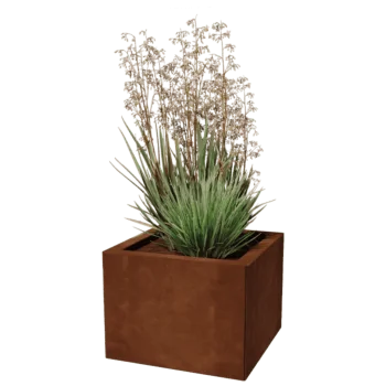 Cortenový kvetináč - Štvorec - 40 x 40 cm