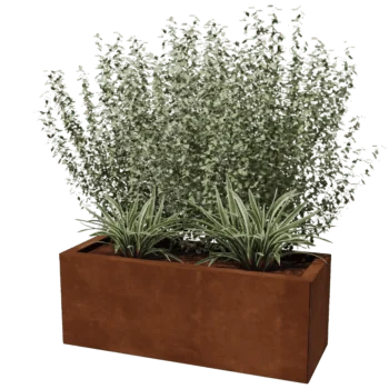 Cortenový kvetináč - Obdĺžnik - 30 x 80 cm
