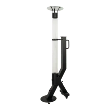 Terasový ohrievač na pelety - Rocket - Čierna