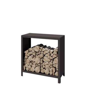 Oceľový prístrešok na drevo - Indiana - 100 x 40 x 100 cm - RAL7016 matný (antracitová sivá)