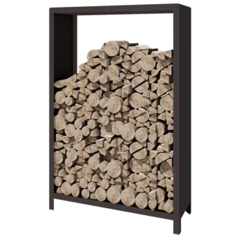 Oceľový prístrešok na drevo - Indiana - 120 x 40 x 180 cm - RAL7016 matný (antracitová sivá)