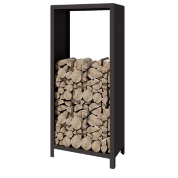 Oceľový prístrešok na drevo - Indiana - 80 x 40 x 180 cm - RAL7016 matný (antracitová sivá)