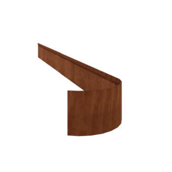 Cortenový záhradný obrubník - Zlisovaná FLEX - Výška 23 cm - 150 cm