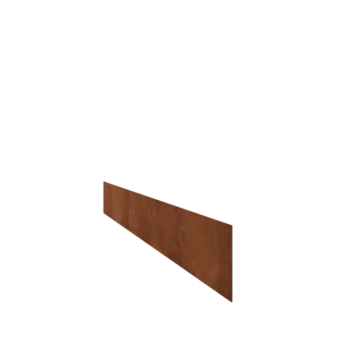 Cortenový záhradný obrubník - Rovný - Výška 15 cm - 150 cm