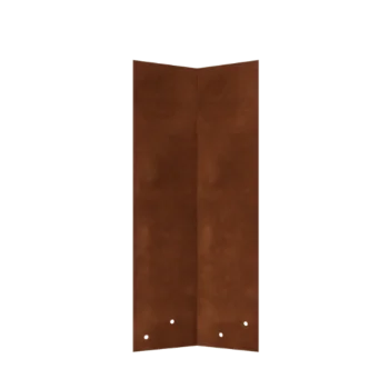 Spojovacia platňa z cortenovej ocele - 45° - Výška obruby 45 cm