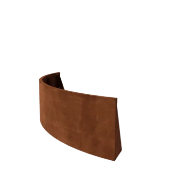 Oporný múr z cortenovej ocele - Vonkajšia zákruta - 150 x 150 x 50 cm