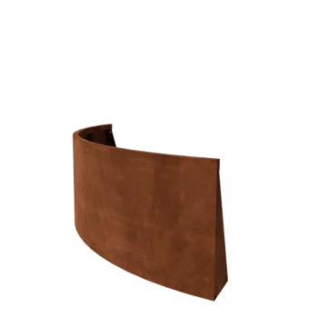 Oporný múr z cortenovej ocele - Vonkajšia zákruta - 150 x 150 x 60 cm