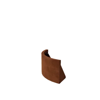 Oporný múr z cortenovej ocele - Vonkajšia zákruta - 50 x 50 x 30 cm